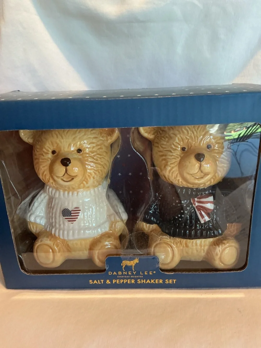 Dabney Lee Patriotic Bears Salt & Pepper Shaker Set